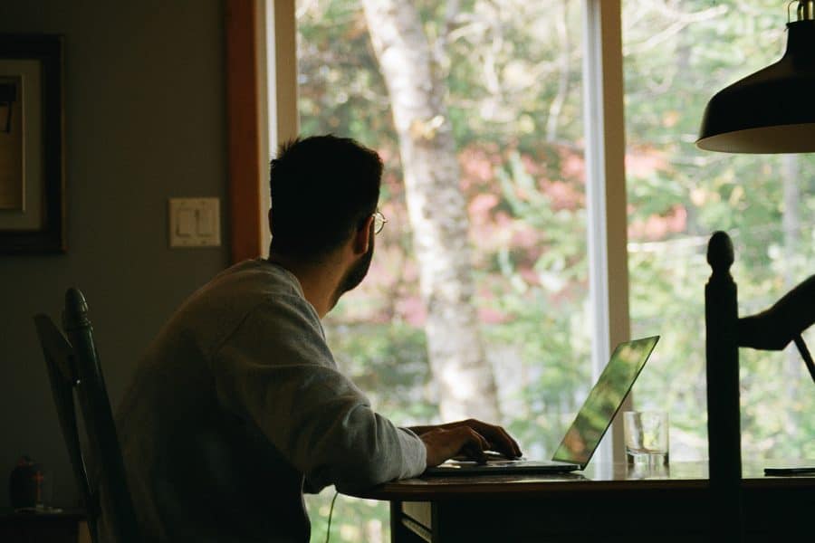 What hinders copywriters from working remotely?